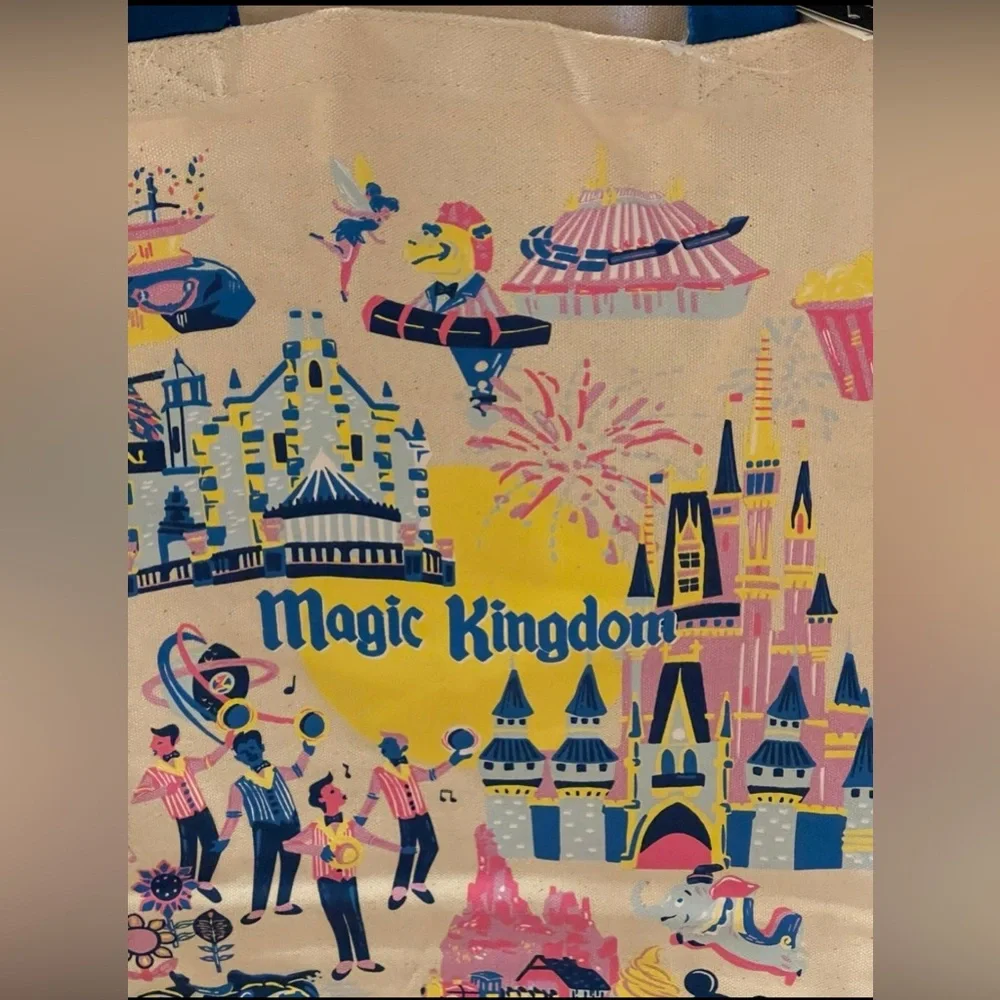 Disney Magic Kingdom Starbucks Canvas Tote Bag WDW PARKS